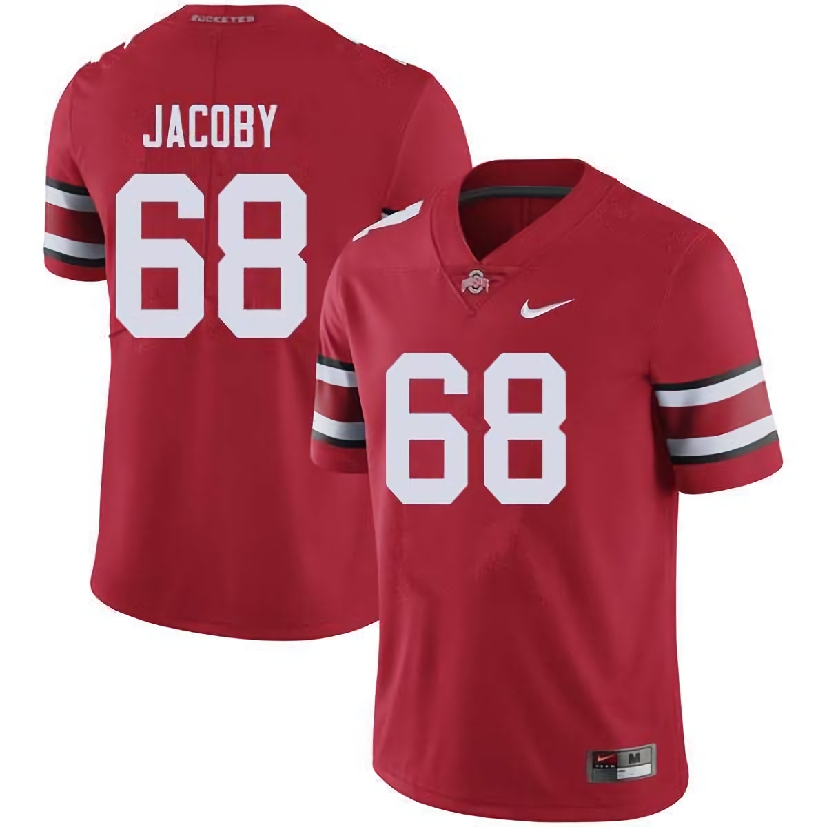 Ryan Jacoby Ohio State Buckeyes Men's NCAA #68 Nike Red College Stitched Football Jersey HXT6856XA
